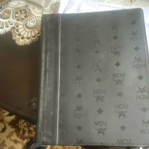 Mcm mappe schwarz - mcm, logo-muster