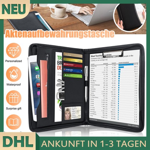 Leder aktenmappe - leder, |